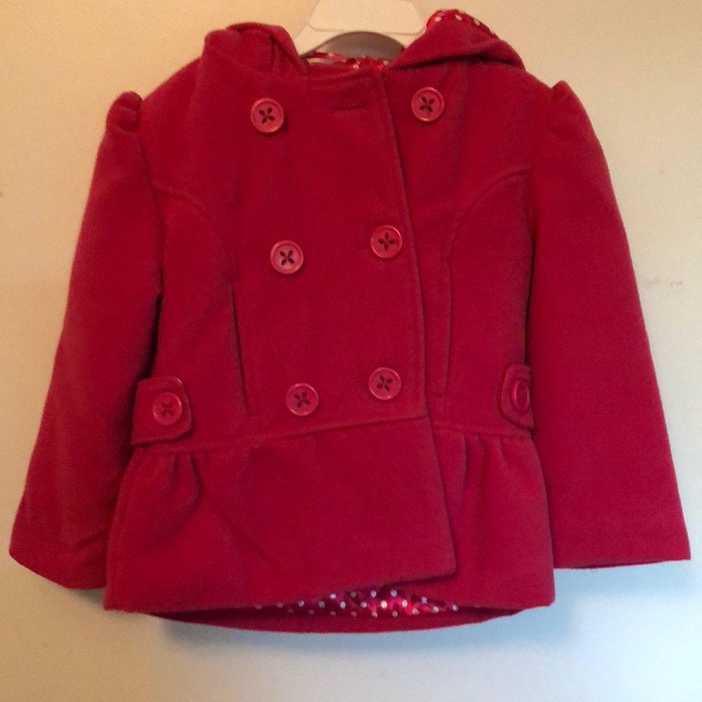 Girls Hooded Pea Coat